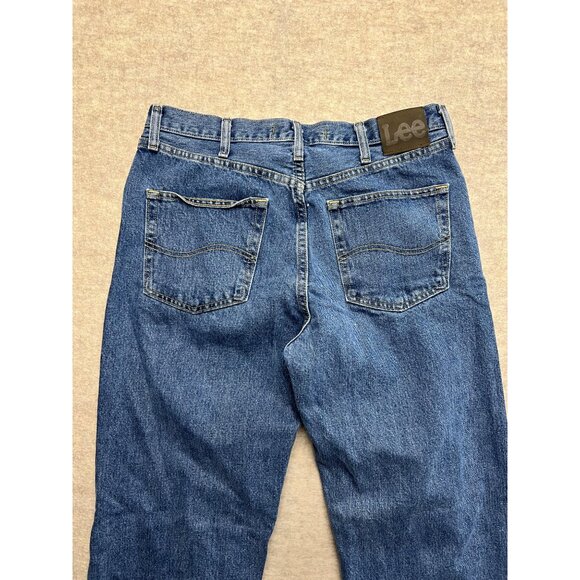 Lee Relaxed Fit Medium Wash Men's Denim Jeans 34 X 34 - Picture 5 of 10